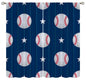 Baseball Blackout Curtains American Flag Thermal Rod Pocket 63x63in ✅