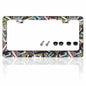 Cassette Music Tape License Plate Frame Stainless Steel 6.3x12.2 in