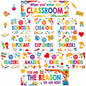 Supervitae 22pcs Motivational Posters Classroom Decor Multi Color Growth Mindset