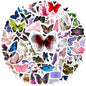 Sunvalley Butterfly Stickers 100 PCS Assorted Vinyl Waterproof Cute Aesthetic