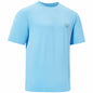 UVSAI Men’s UPF 50+ Short Sleeve Shirt Sky Blue Hiking Fishing Performance Tee