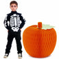 Weekgrat 20'' Giant Honeycomb Pumpkin Decoration Orange Reusable Fall Halloween