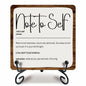 Ketsord Gossip Wood Plaque Note To Self Inspirational Quote 5x5 Minimalist