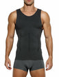 Casey Kevin Men’s Compression Shirt – Sleeveless Body Shaper, Large Grey