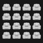 Stymart 20PCS Interior Trim Moulding Door Panel Clips Compatible BMW E46 E90