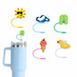 5Pcs Silicone Straw Cap Covers for Stanley Cup 30oz 40oz Reusable Tips