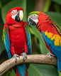 Xiyuekissu Diamond Art Kit Parrot Macaws 5D Paint by Numbers Adults