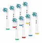 Toothbrush Replacement Heads 8-Pack Plaque Blast Twisted Bristle Oral B