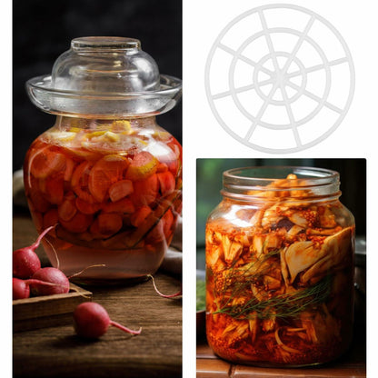 Veemoon 5pcs Pickle Jar Press Plates 3.1" Fermentation Weight Kimchi Jar