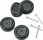 Official Pinewood Derby Wheels and Axles Black 4pcs Set Racing Parts