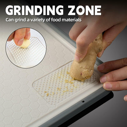 AOWBCGD Titanium Double Sided Stainless Steel Cutting Board 14x9.8