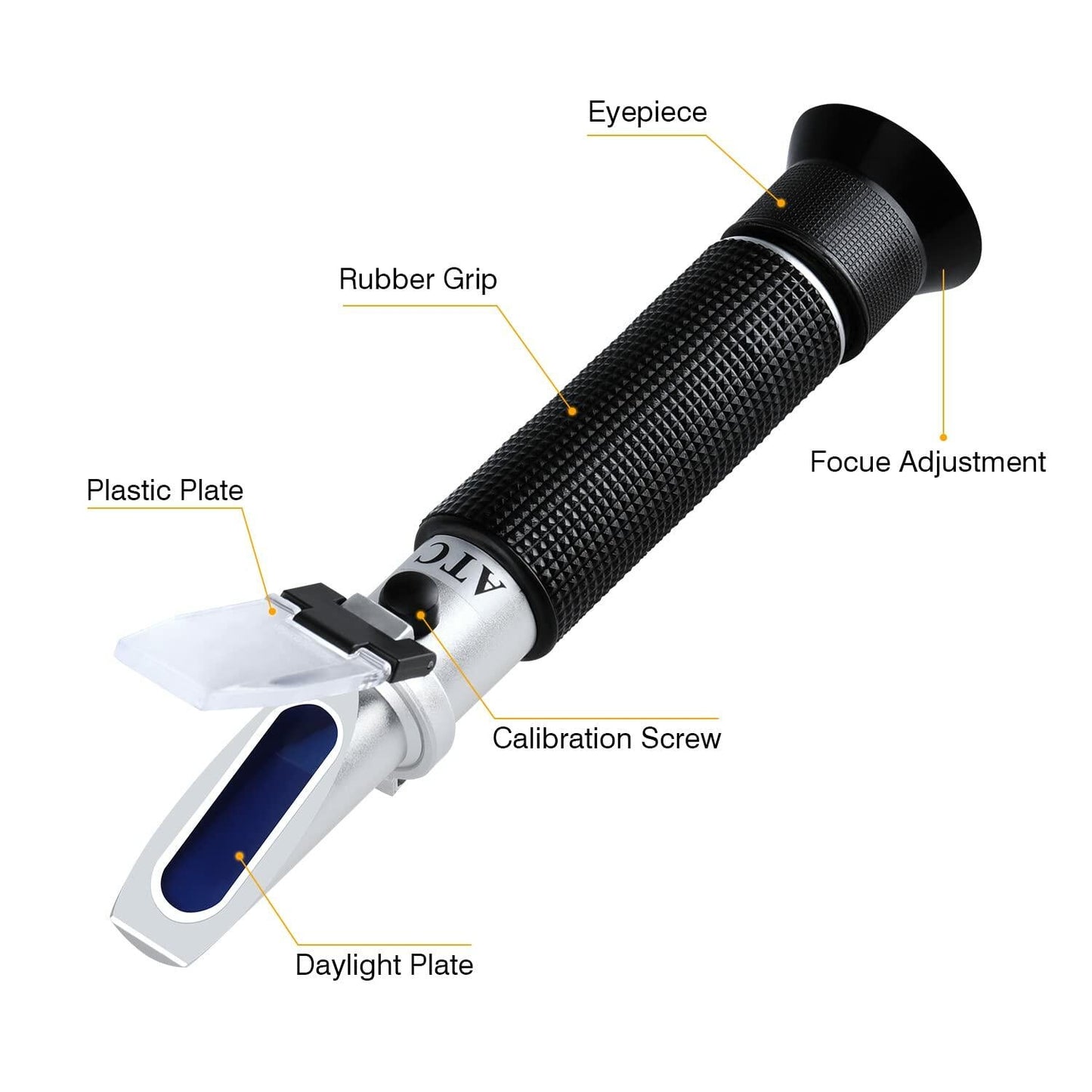 Salinity Refractometer Seawater Aquarium Dual Scale 0-100 PPT