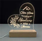 Boniavotlas Dimmable Multicolor Wood Night Light Housewarming Gift
