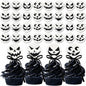Amyhill Halloween Ghost Cupcake Toppers Rings 48 Pack Party Supplies