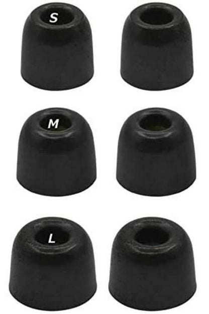 BLLQ Memory Foam Earbud Tips Replacement Eartips for Sony S M L 6 Pairs