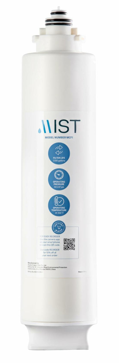 Mist Carbon Block Replacement Filter for MRO001 MRO002 Reverse Osmosis White