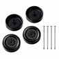 SeDeplacer Polished Axles & Prepped Wheels Kit 4Pcs Axles 4Pcs Wheels