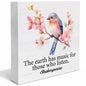 SOFEGY Inspirational Desk Decor Motivational Quote Wood Block Plaque 5x5 Inch