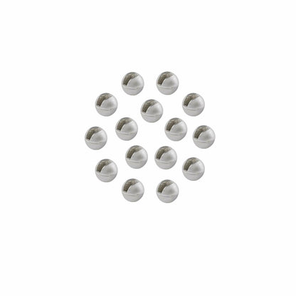JUIFUTIME Tungsten Slotted Fly Tying Beads 4.0mm Black Nickel 100pcs
