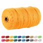 POZEAN 3mm Macrame Cord 220 Yards 100% Cotton Rose Red Cotton Yarn