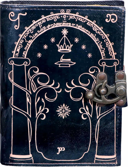 EHH Celtic Cross Leather Journal Hardcover Spell Book Vintage Diary Black