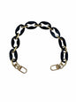 Amtvuzy Acrylic Resin Bag Handle Strap Purse Chain 40cm Brown