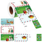 Taeekiy Christmas Gift Tag Stickers 300 Pcs Kraft Self Adhesive 2x3