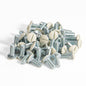 Henne Bery 3/8" 6-32 Thread Oval Head Wall Plate Screws 50 Pack Light Almond