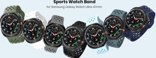 3 Pack Silicone Sport Band for Samsung Galaxy Watch Ultra 47mm