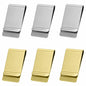 Qianyu Slim Money Clip 6 Pack Stainless Steel Cash Card Holder Gold Silver