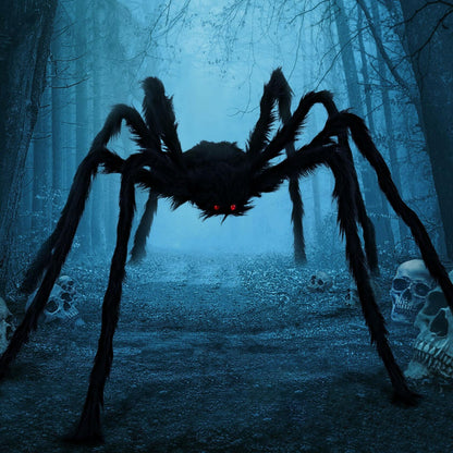 JOYIN 6.5ft Halloween Giant Spider Outdoor Yard Lawn Decoration Black