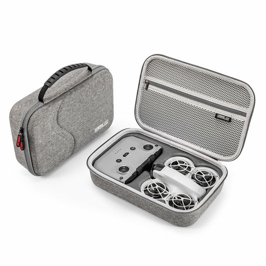 LiweiNova Portable PU Leather Case for DJI Neo Fly More Combo Black