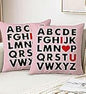 MAZSHTTD Valentines Pillow Covers 18x18 Inch Pink Polyester 2 Pack