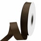 LEEQE Brown Grosgrain Ribbon 1in x 50yd Silk Gift Wrap Crafts