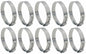OCS Parts Oetiker Ear Clamps 167 Series 304 Stainless Steel 38.5mm 10 Pack