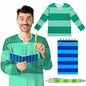 Jecery Halloween Costume Accessory Set Green Blue One Size
