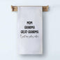 XUISWELL Grandma Gifts Kitchen Towels Great Grandma 16x24 Inch