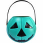 DQFAQYY Teal Pumpkin Bucket 7" Plastic Halloween Candy Bowl 7x7x5.5in