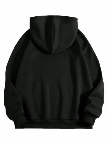 LilyCoco Women's Oversized Graphic Hoodie Sweatshirt Black Size L