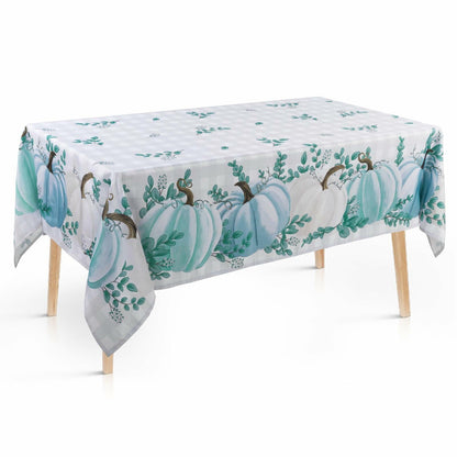 Vaukki Waterproof Fall Tablecloth Pumpkin 60x84 Inch Autumn Decor