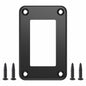 CECINIR 1 Way Zinc Alloy Silver Flush Mount Panel Button Switch Holder