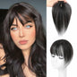BUPPLER 360° 3D Hair Topper with Bangs for Thinning Hair 4x6 Brown Black-1B