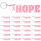 Nosiny 24 Pcs Pink Breast Cancer Awareness Acrylic Keychains 4.13x1.42in