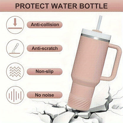 FoGooxr Silicone Tumbler Boot Water Bottle Bottom Protector Blue