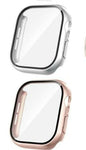 SPGUARD Apple Watch Series 11/10 42mm Hard Case Tempered Glass 2 Pack Pink