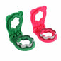 2Pcs Sandwich Cutter and Sealer Flower Shape Stainless Steel Green Red