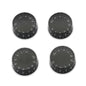 SAPHUE 4PCS Speed Control Knobs Electric Guitar Tone Volume Black