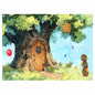 UMURILXY Cartoon Hunny Forest Backdrop 7x5FT Polyester Spring Tree Honey