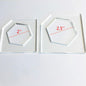 Hexagon Honeycomb Cutting Board Charcuterie Handle Template Acrylic 2"