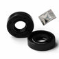 Yethuanru TC 14x26x7mm Brown Double Lip Oil Seal 2PCS Nitrile Rubber Spring